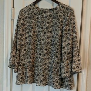 Flower print Banana Republic blouse